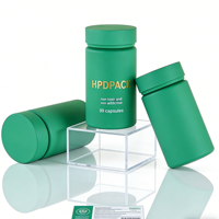 Flacon cylindrique personnalisé en PET vert avec bouchon à vis, 100 ml, pièces usinées CNC, estampées or électrolytique