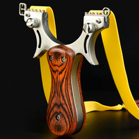 Slingshot en métal pour tir de précision sur cible avec catapulte de chasse à triple cible