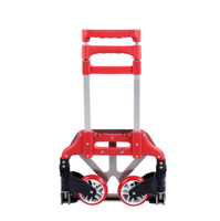 Chariot de courses pliable en aluminium pour supermarché, chariot de courses pliable en métal