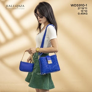 Jiali QAZA luxe femmes sac seau sacs à main personnalisable classe Sac Main Femme paillettes chaînes décoration sacs à main ensemble pour les fêtes - Product Image 3