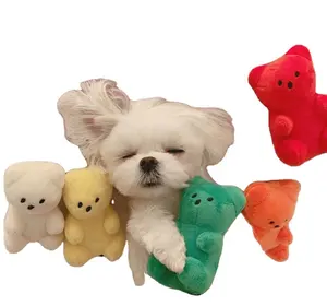 Phong cách thời trang phong cách Hàn Quốc Gummy gấu bằng giọng nói dễ thương Pet Squeaky đồ chơi thú cưng bằng giọng nói con chó nhai nhồi đồ chơi