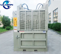 Presse à balles hydraulique verticale à double cylindre compacte avec moteur et roulement pour le compactage de déchets plastiques, fibres, vêtements et canettes