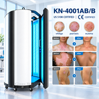 Cabine de photothérapie UVB/UVA 311 nm certifiée US 510K CE, appareil de thérapie par lumière UV pour le corps entier, pour le psoriasis, le vitiligo, l'eczéma, utilisation hospitalière