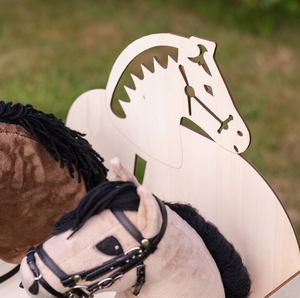 手工木制爱好马马厩支架，可容纳<span class=keywords><strong>2</strong></span>匹马，耐用的展示和存储解决方案，结构坚固 - Product Image 4