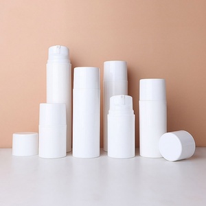 Custom Logo Airless Vacuum Cosmetic <b>Pump</b> <b>Bottle</b> White Plastic 150ml for Beauty Packaging 30ml 50ml 80ml 100ml 120ml 150ml - Product Image 4