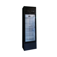 Réfrigérateur de présentation de boissons en verre transparent de 200 L, 1 porte