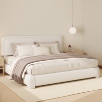 Großhandel Hotel Eleganter Moderner Verstellbarer Bettrahmen Queen King Size Bouclé-Polsterung Weicher Strukturierter Stoff für Luxus-Schlafzimmer