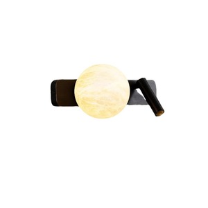 Modern Minimalist Black Rotatable <b>Wall</b> Lamp Led <b>Light</b> Source E27 Bulb Base Bedroom <b>Bedside</b> Living Room Lighting - Product Image 5