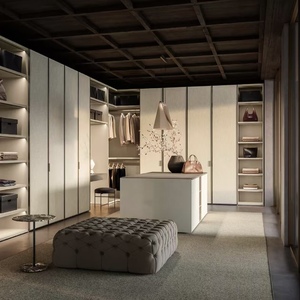 BALOM Armario Vestidor de Lujo a Medida con Isla, Iluminación LED, Muebles Modernos para Dormitorio, Venta al por Mayor OEM - Product Image 3