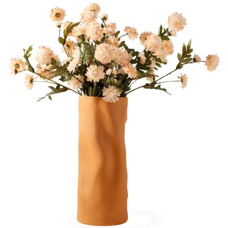 Barang Promosi Murah Dekorasi Pernikahan Rumah Kantor Vas Keramik Panjang Dalam Bunga Kering