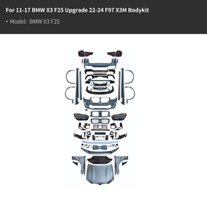 Kit Carrozzeria per Restyling Auto <span class=keywords><strong>BMW</strong></span> <span class=keywords><strong>X3</strong></span> F25 11-17, Aggiornamento a G01 G08 20-22, F97 22-24, <span class=keywords><strong>X3</strong></span> X3M 2023, Paraurti e Griglia - Product Image 2