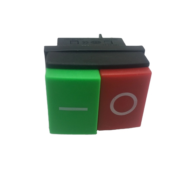 Equipment Push Button on Off Push Button Switch 125/250V 20/16A for Machine Tools Large-Scale Power Tools Garden Machinery