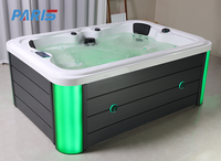 Spa Extérieur Rectangulaire de Haute Qualité pour 4 Personnes Bain à Remous Moderne de 2.2m pour Villas