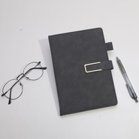 Libreta de Cuero Personalizada con Cierre Magnético, Tapa Dura A5, Encuadernación Cosida, Libreta de Negocios