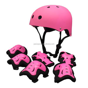 Casque et genouillères pour enfants de 3 à 12 ans, protection sportive double usage, skateboard, patins à roulettes, coque ABS, réglage de la couleur du logo personnalisé - Product Image 3
