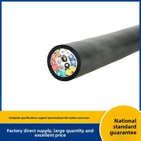 Câble flexible pour chaîne porte-câbles PUR/TRVVP7 8 9 conducteurs/0,3 0,5 mm² blindé en polyuréthane, résistant à l'huile et aux plissons, 300/500V