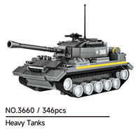 Wange 3660 WW2 Modèle de char lourd assemblé, équipement MOC, briques d'assemblage, blocs de construction en plastique, ensemble de jouets pour enfants, cadeau unisexe, Juguete