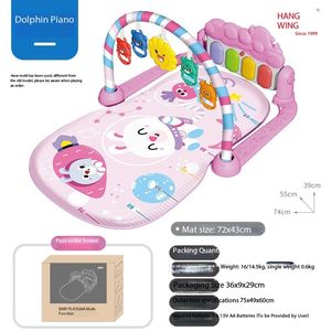 Venta caliente Baby Fitness Rack Music Pedal Toy Newborn Baby Piano Game Mat para 0-36 meses - Product Image 6