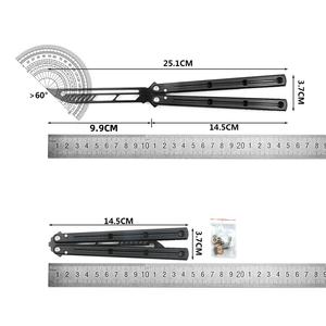 Новое поступление, портативные качели, игрушки для релаксации, авиационная алюминиевая ручка, нож-бабочка, тренировочный нож для кемпинга на открытом воздухе, DIY OEM - Product Image 6