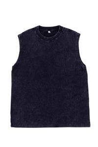 Vendita Calda Canotta Vintage in Puro <span class=keywords><strong>Cotone</strong></span> 230g Resistente Lavata Spalle Larghe T-Shirt Senza Maniche Unisex Taglie Forti Estiva - Product Image 2