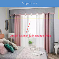 Entoilage rigide en polyester 100% de haute qualité pour draperie de rideau élastique soluble dans l'eau avec feutre adhésif à fonction fusible