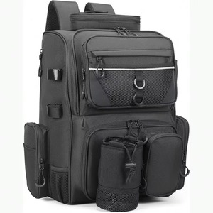 Sac à dos de pêche avec porte-cannes, échantillon gratuit, en tissu Oxford 900D résistant à l'eau, grand sac de rangement pour matériel de pêche - Product Image 2