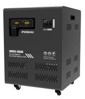 Régulateur de tension automatique monophasé SMH Pitbull 2-30 kVA de haute qualité, protection contre les surtensions, réaction rapide, large plage d'entrée, affichage LED