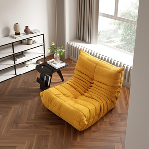 Divano Pieghevole Curvo per Pigri Selezionati con Cura, Stile Nordico, Monoposto, Rivestimento in Flanella, per Esterni, Camera da Letto, Relax, Pausa Pranzo - Product Image 2