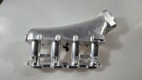 Collecteur d'admission en aluminium CNC haute performance avec bride de boîtier de papillon de 82 mm et kit rail de carburant pour Volvo 240 740 940 B230 B230FT