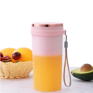 Mini Draagbare Oplaadbare Vruchtensap Mixer Usb Elektrische Veiligheid Mengen Blender Juicer Cup Met Bijgewerkte 6 Blades