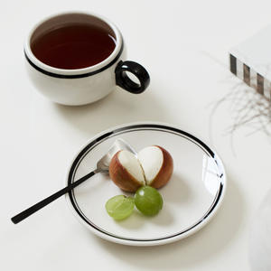 Tasse à café <span class=keywords><strong>réutilisable</strong></span> en céramique personnalisée tasse à cappuccino espresso latte ensemble de soucoupe en porcelaine tasse à café comestible vintage pour café thé utilisation - Product Image 5