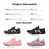 Chaussures aquatiques respirantes personnalisées pour couples, séchage rapide et adhérence robuste avec embout large pour la randonnée aquatique