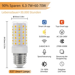 <span class=keywords><strong>2025</strong></span> thông minh RGB <span class=keywords><strong>LED</strong></span> ánh sáng bóng đèn E27 cơ sở Chất lượng cao AC cung cấp điện phổ biến dân cư điều khiển điện thoại App giá tốt - Product Image 6