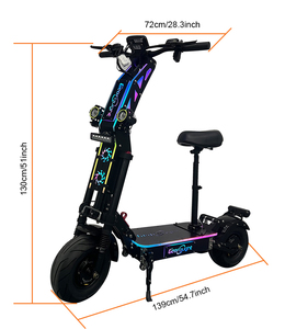 Scooter Eléctrico Profesional de 15000w, 72V, Motor Dual, Neumáticos Todoterreno, Ruedas Grandes, 10000w, 12000w, 60v, 72v, 84v, 96v, 7000w, 9000w, 100000w, 120 - Product Image 2