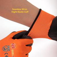 Gants de travail à haute dextérité SNELL EN388, enduits de nitrile, ajustement confortable, gants de protection pour tous les travaux manuels en extérieur