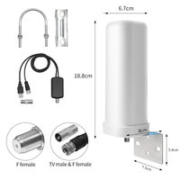 Antenne de télévision numérique à ondes terrestres Uhf Récepteur de signal Dtmb Hd intérieur et extérieur