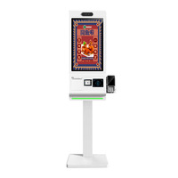 THLEE Machine de commande en libre-service de restaurant de 21.5 pouces, machine de commande en libre-service tactile, kiosque de commande en libre-service, 24 heures sur 24