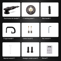 Polisseuse orbitale double action personnalisée de 5 pouces, 780W, orbite de 15 mm, polisseuse pour voiture, polisseuse DIY pour la maison, pour le polissage et le cirage des voitures