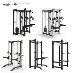 Máquinas <span class=keywords><strong>de</strong></span> <span class=keywords><strong>Gimnasio</strong></span> Profesionales <span class=keywords><strong>de</strong></span> Alta Resistencia, Rack <span class=keywords><strong>de</strong></span> Entrenamiento Multifuncional Smith, Equipo <span class=keywords><strong>de</strong></span> <span class=keywords><strong>Gimnasio</strong></span> Unisex <span class=keywords><strong>de</strong></span> Hierro <span class=keywords><strong>y</strong></span> Metal, Juego Completo - Product Image 3