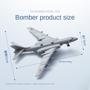 1: Modello di <span class=keywords><strong>aereo</strong></span> in plastica su scala 1500 6K bombardiere di simulazione in lega di energia acusto-ottica <span class=keywords><strong>aeronautica</strong></span> ornamenti militari per - Product Image 4