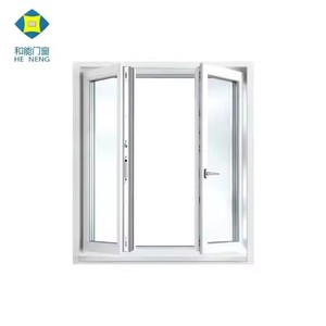 Petites fenêtres Upvc en plastique à <span class=keywords><strong>double</strong></span> <span class=keywords><strong>vitrage</strong></span> en <span class=keywords><strong>PVC</strong></span> Cadre de fenêtre en vinyle européen Upvc Fenêtre à <span class=keywords><strong>battant</strong></span> à la française - Product Image 5