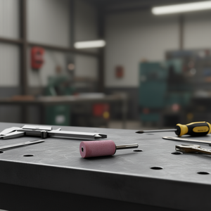 Ttake Cylindrical Ceramic <b>Grinding</b> <b>Wheel</b> 40x10 Mm 6 Mm Shank For Precision <b>Grinding</b> - Product Image 3