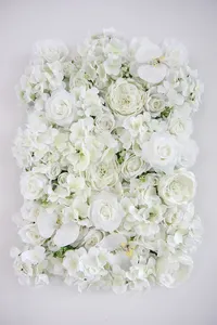 Top Selling 40x60 Cm Plastic Grid Artificial Flower Wall Panels Wedding Background Decoration Backdrops