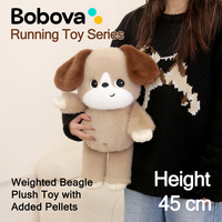Peluche Bobova en coton PP lestée, motif Beagle, douce pour la peau, moelleuse, anti-stress, apaisante, vente en gros, décoration, souvenir