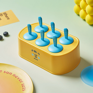Moules à glace écologiques en plastique MOMO NATURI TB-2077 MONR à 6 compartiments, bâtonnets colorés, pour enfants, lavables au lave-vaisselle, démoulage facile - Product Image 3