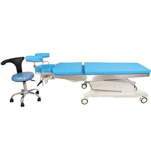 Mesa de Operaciones ORL Eléctrica Hidráulica de 500 a 700 mm de Altura con Respaldo Eléctrico y Taburete para Médico, para Otorrinolaringología - Product Image 1