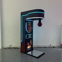 Machine de test de force de frappe de boxe en métal, à monnayeur, jeu d'arcade avec récompense par ticket en anglais, pour bars, centres commerciaux et lieux événementiels