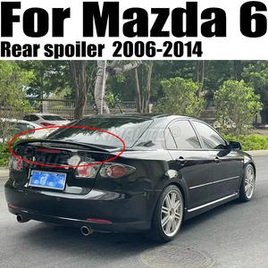 Car Styling ABS <b>Plastic</b> Unpainted Rear Boot Trunk Wing Spoiler for Mazda 6 Spoiler 2006 2007 2008 2009 2010 2011 2012 2013 2014 - Product Image 1