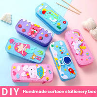 Kit de Matériaux Personnalisés pour Bricolage de Jouets pour Enfants, Technique de Couture Parent-Enfant, Non-tissé, Motif Dessin Animé, pour Dropshipping