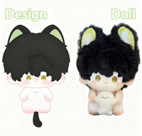 Fabrication sur mesure de poupées en peluche personnalisées en forme d'étoile de mer brodée, 5 cm, 10 cm, 15 cm, 20 cm, OEM